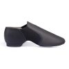 Unisex Jazz Shoe Leather Upper Women and Men's Slip-on Dance Shoes
