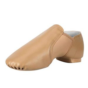 Unisex 006 PU Leather Upper Slip-on Jazz Shoe for Women and Men's Dance Shoes