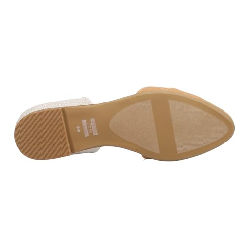 Womens Jutti Dorsay Slip On Flats Casual - Beige