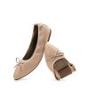 Women's Foldable Flats Shoes Pointed Toe Ballet Flats Bowknot Comfort Slip on Dress Shoes