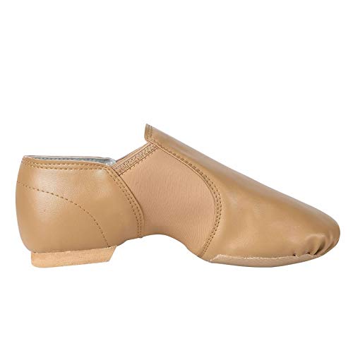 Unisex 006 PU Leather Upper Slip-on Jazz Shoe for Women and Men's Dance Shoes