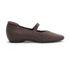 Mary Jane Flat Shoes for Women with Arch Support and Concealed Low Wedge Heel, Comfortable Women Square Toe Ballet Flats Knit