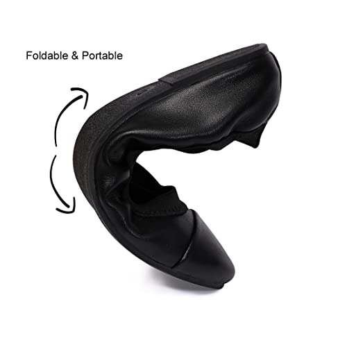 Women's Ballet Flats Classic Round Toe Flats Shoes Casual Comfort Slip On Soft Walking Shoes