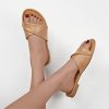 Sandals Women Dressy Summer Flat Comfortable Fashion Beach Cute Ladies Slides Leather Casual Dress Women's Sandals 2025 Size