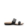 Women's Arch Support Slides Flat Sandals Soft Cushion Slippers With Adjustable Straps