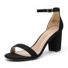 Women's Chunk Low Heel Pump Sandals
