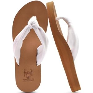 Flip Flops for Women with Arch Support Yoga Mat Comfortable Summer Beach Walking Thong Cushion Sandals Slip On Indoor Outdoor