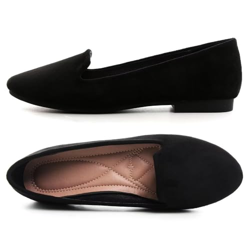 Women's Flats Classic Candy Colored Cute Slip On Ballet Shoes Soft Solid Dress Flat Shoes