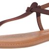 Women's Casual Thong Sandal with Ankle Strap