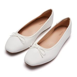 Women's Round Toe Ballet Flats Comfortable Bow Dressy Flats Shoes for Women