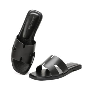 Open Toe Flat Dress Sandals Womens Slide Comfortable Summer Black, White, Tan Sandals for Women