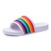 Rainbow Sport Sandal Slide for Women for Men Pride Month LGBTQ+ Parades Queer Party Cute Y2k Kawaii Aesthetic Sandals Shower