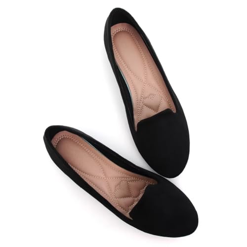 Women's Flats Classic Candy Colored Cute Slip On Ballet Shoes Soft Solid Dress Flat Shoes