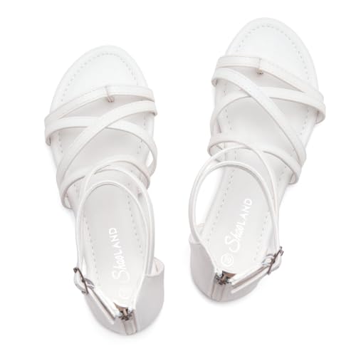 Gladiator Sandals for Women – Strappy Flat Sandals with Ankle Strap & Back Zipper | Fisherman Thong Strappy Style for Walking, &