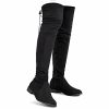 Women's Over Knee High Boots Warm Winter Long Boot with Side Zipper Back Lace Fashion Thigh High Boots