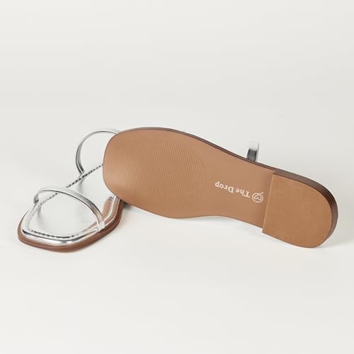 Women's Paris Square Toe Two Strap Flat Sandal