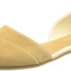 Womens Jutti Dorsay Slip On Flats Casual - Beige