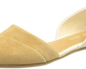 Womens Jutti Dorsay Slip On Flats Casual - Beige