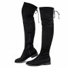 Women's Over Knee High Boots Warm Winter Long Boot with Side Zipper Back Lace Fashion Thigh High Boots