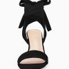 Womens Strappy High Heels Chunky Heeled Sandals Bow Tie Lace Up Open Toe Pumps Dress Wedding Comfortable Shoes