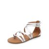 Women's Dressy Gladiator Summer Cross Strappy Sandals Comfort Flat Casual Beach Fisherman Thong Sandals