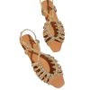 Women's Metallic Braided Slingback Sandals Casual Strappy Sandals