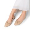 Women's Foldable Flats Shoes Pointed Toe Ballet Flats Bowknot Comfort Slip on Dress Shoes