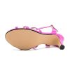 Unisex Men's Women's Sandals Ankle Strap Cross Slingback Kitten Heel