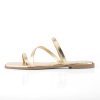 Strappy Flat Sandals For Women Slip On Square Open Toe Slides Sandals