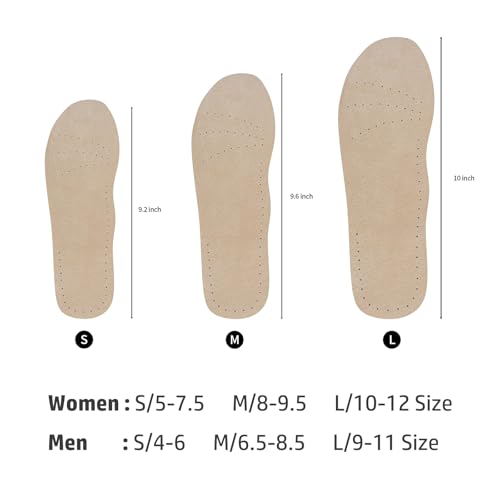 2 Pairs Pigskin Sockless Insoles|Barefoot Cushion Pads|Absorbs Sweat & Controls Odor|Wear Without Socks|Extra Thin Dress Shoes