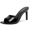 Women's Sandals Heels Mule High Heels Pointed Open Toe Sandals Sexy Slip on Heeled Summer Casual Wedding Prom Party Comfortable