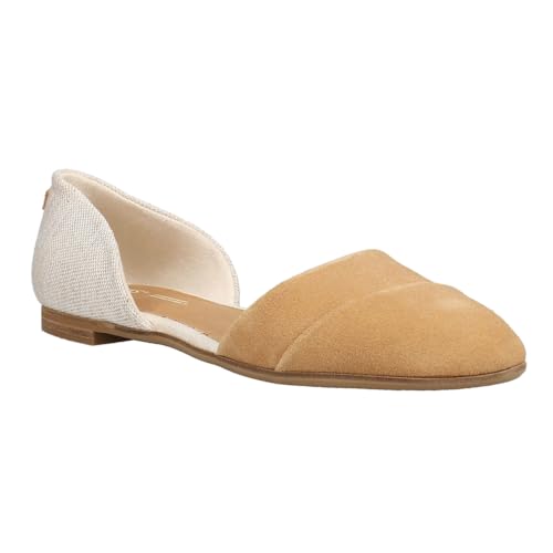 Womens Jutti Dorsay Slip On Flats Casual - Beige