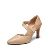 Women's High Heels Pumps Dress Closed Pointed Toe Comfortable D'Orsay Pumps Shoes for Work Office Wedding Dancing