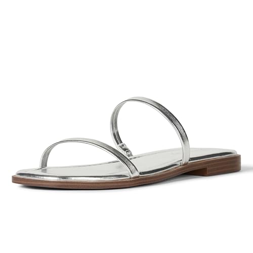 Women's Paris Square Toe Two Strap Flat Sandal