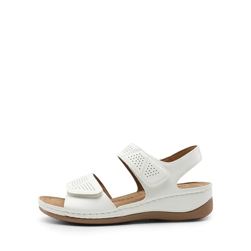 Women's Comfortable Dressy Flats Sandals Open Toe One Band Casual Walking Sandals for Summer