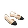 Slingback Ballet Flats for Women Square Cap Toe Low Heel Dress Shoes Comfortable Work Flats for Office Party Wedding Business