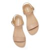 Women's Ankle Strap Flat Sandals Open Toes One Band Buckle Summer Dressy Sandals
