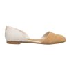 Womens Jutti Dorsay Slip On Flats Casual - Beige