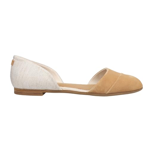 Womens Jutti Dorsay Slip On Flats Casual - Beige