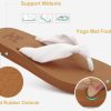 Flip Flops for Women with Arch Support Yoga Mat Comfortable Summer Beach Walking Thong Cushion Sandals Slip On Indoor Outdoor