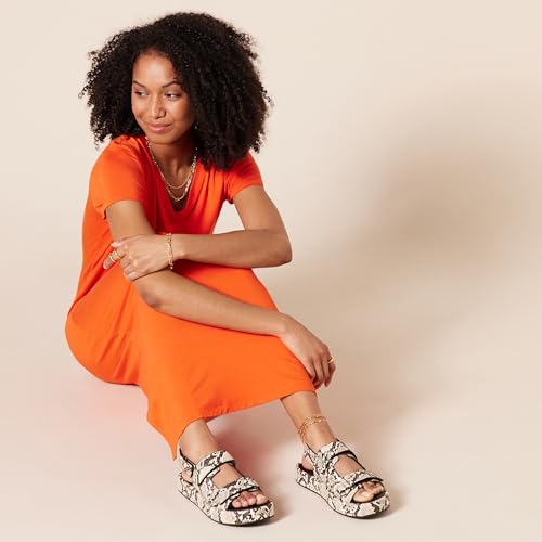 Women's Adjustable Triple Strap Flat Platform Sandal