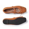 Knit Flats for Women Square Toe Flats Casual Ballet Flats with Ankle Strap,Washable Comfortable Dressy Mary Jane Flat