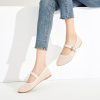 Mesh Ballet Flats for Women,Women's Mary Jane Flats with Buckle Strap,Black Nude Foldable Flats Shoes for Women,Comfortable