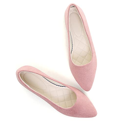 Women Pointed Toe Ballets Flats Comfort Slip On Walking Shoes for Driving