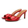 Unisex Men's Women's Kitten Heel Mules Slide Slip On Dress Sandals
