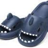 Men's and Women's Shark Slides Cloud Slippers Summer Novelty Open Toe Slide Sandals Anti-Slip Beach Pool Shower Shoes with