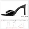 Women's Sandals Heels Mule High Heels Pointed Open Toe Sandals Sexy Slip on Heeled Summer Casual Wedding Prom Party Comfortable