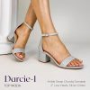 Darcie-1 Ankle Strap Dressy High Heel Sandal, Non-slip Sole, For Wedding, Party, Prom, Evening Wear, or Any Occasion, Sleek