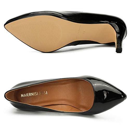 Unisex Men's Women's Classic Mid Kitten Heel Pumps