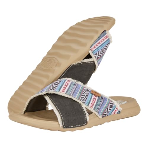 Hey Dude Women's Christi Slide Festival Blue